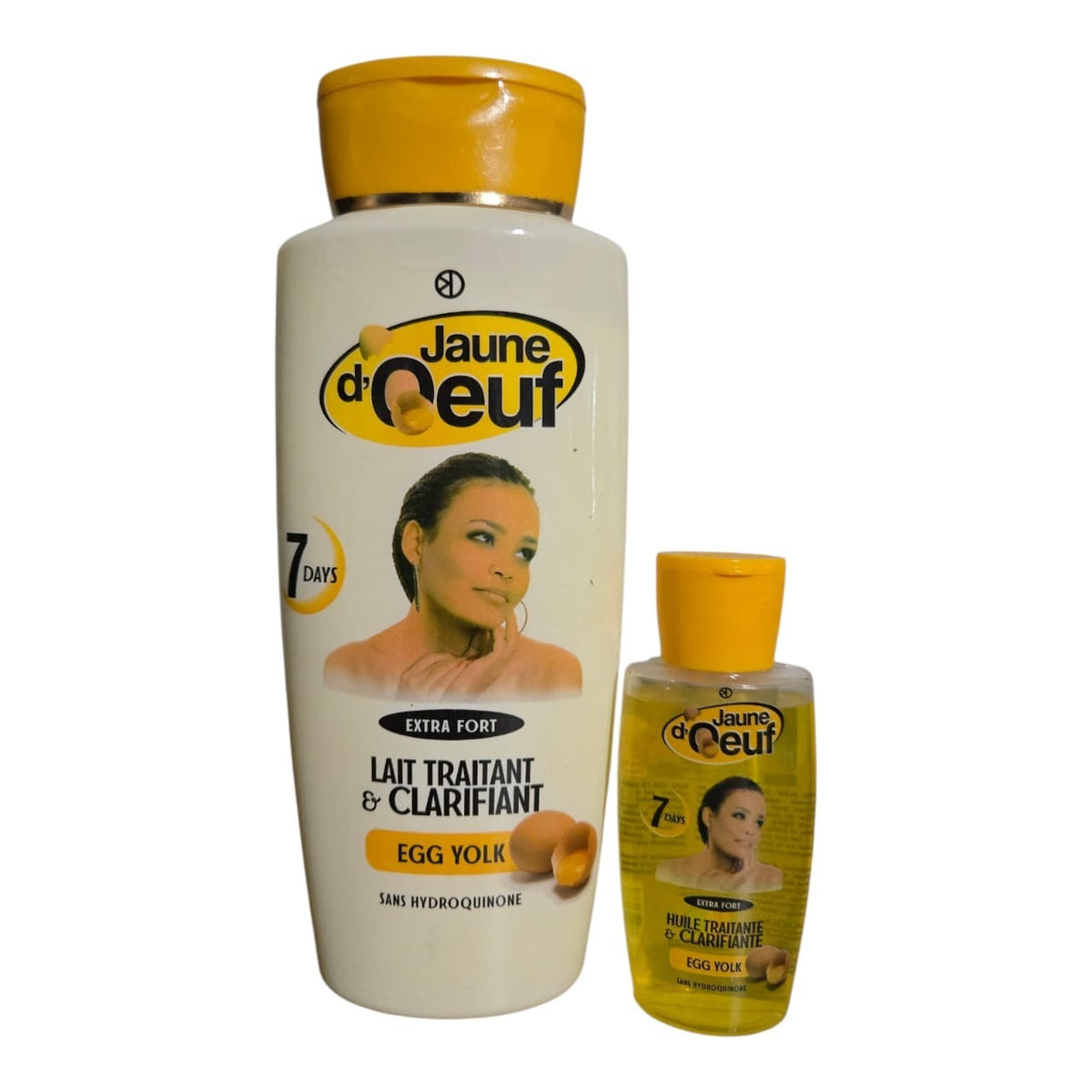 Egg Yolk Body Lotion & Oil Set - Nourishing Skin Care 450ml + 60ml