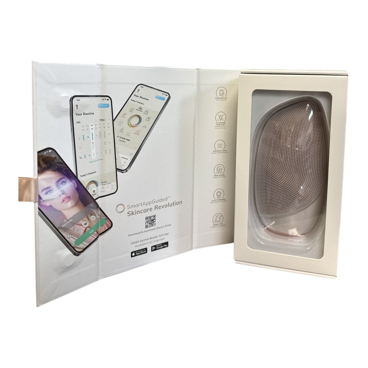 Geske Sonic Thermo Facial Brush 6-in-1 Starlight - Deep Cleaning & Skin Massage