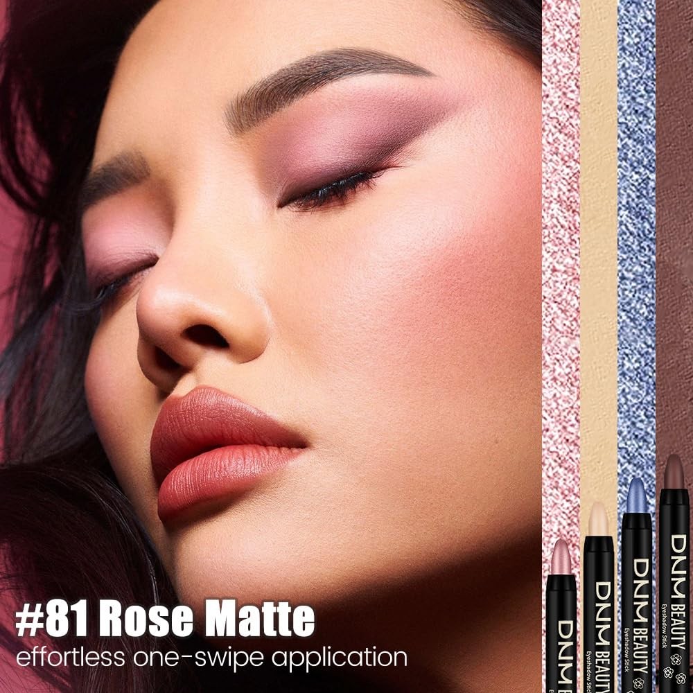 Cream Eye Shadow Stick - Rose Matte, Waterproof & Long-Lasting