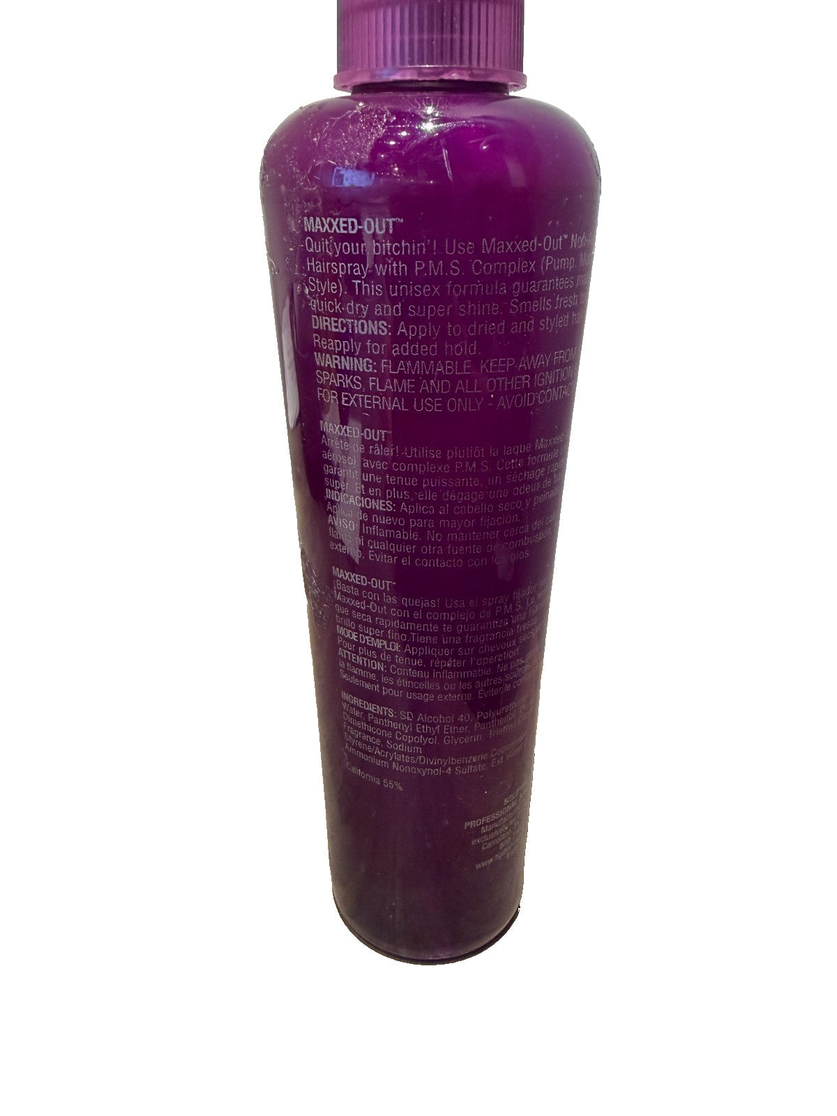 Maxxed-Out Massive Hold Hairspray 8 oz - Strong Hold Styling Spray