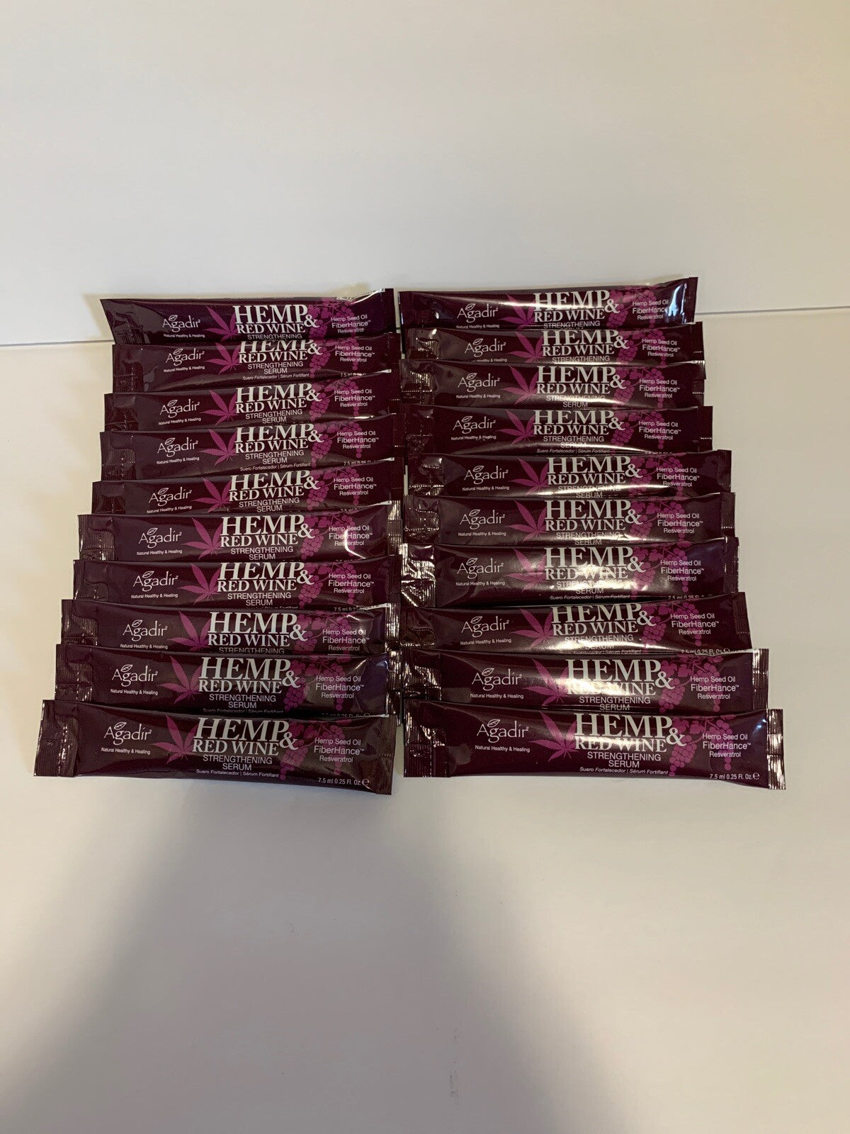 Travel Size Hemp & Red Wine Strengthening Serum Sample Packs - 20 pcs