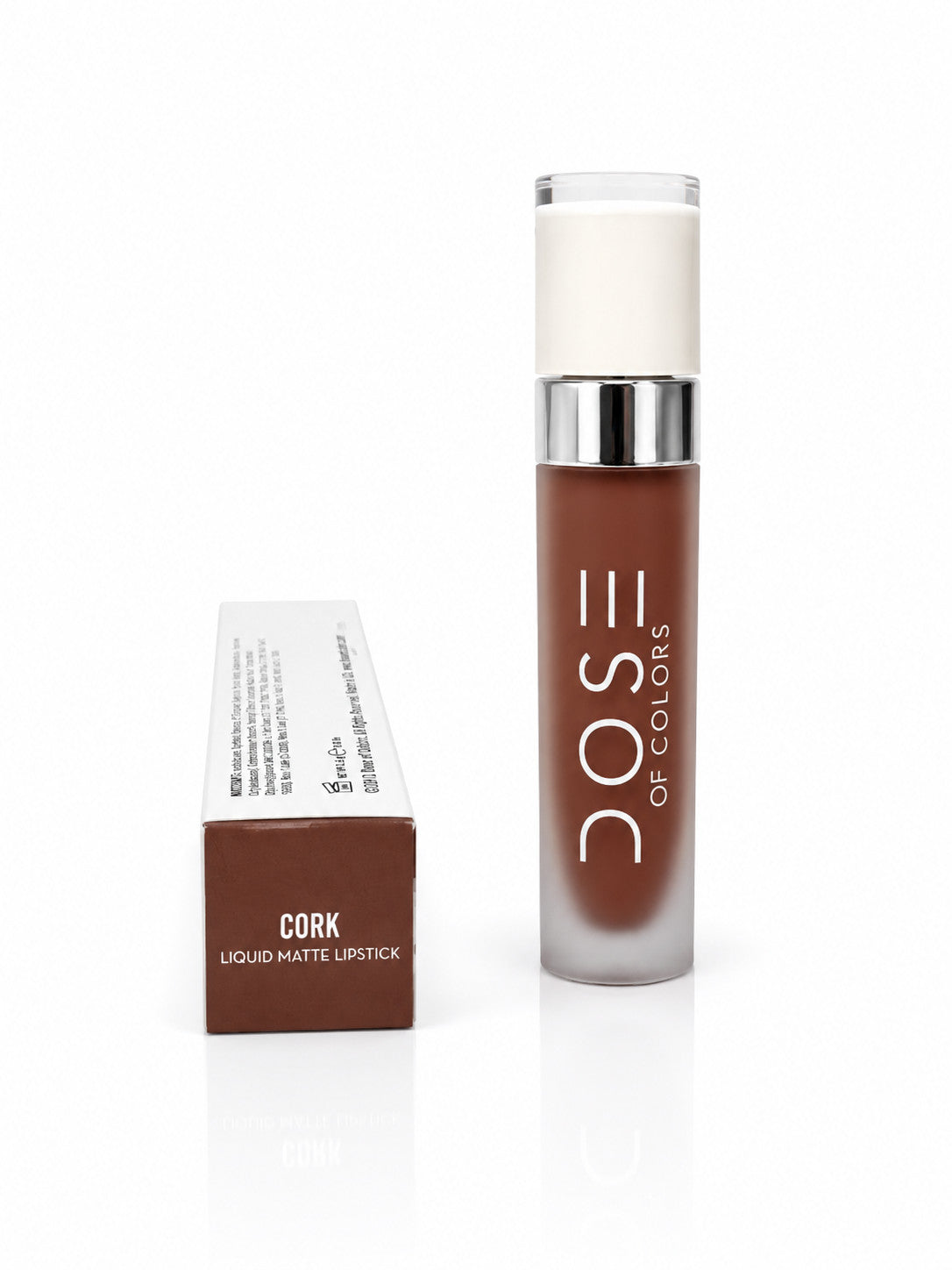 Liquid Matte Lipstick Cork - Warm Golden Brown Nude, Long-Wear, Vegan
