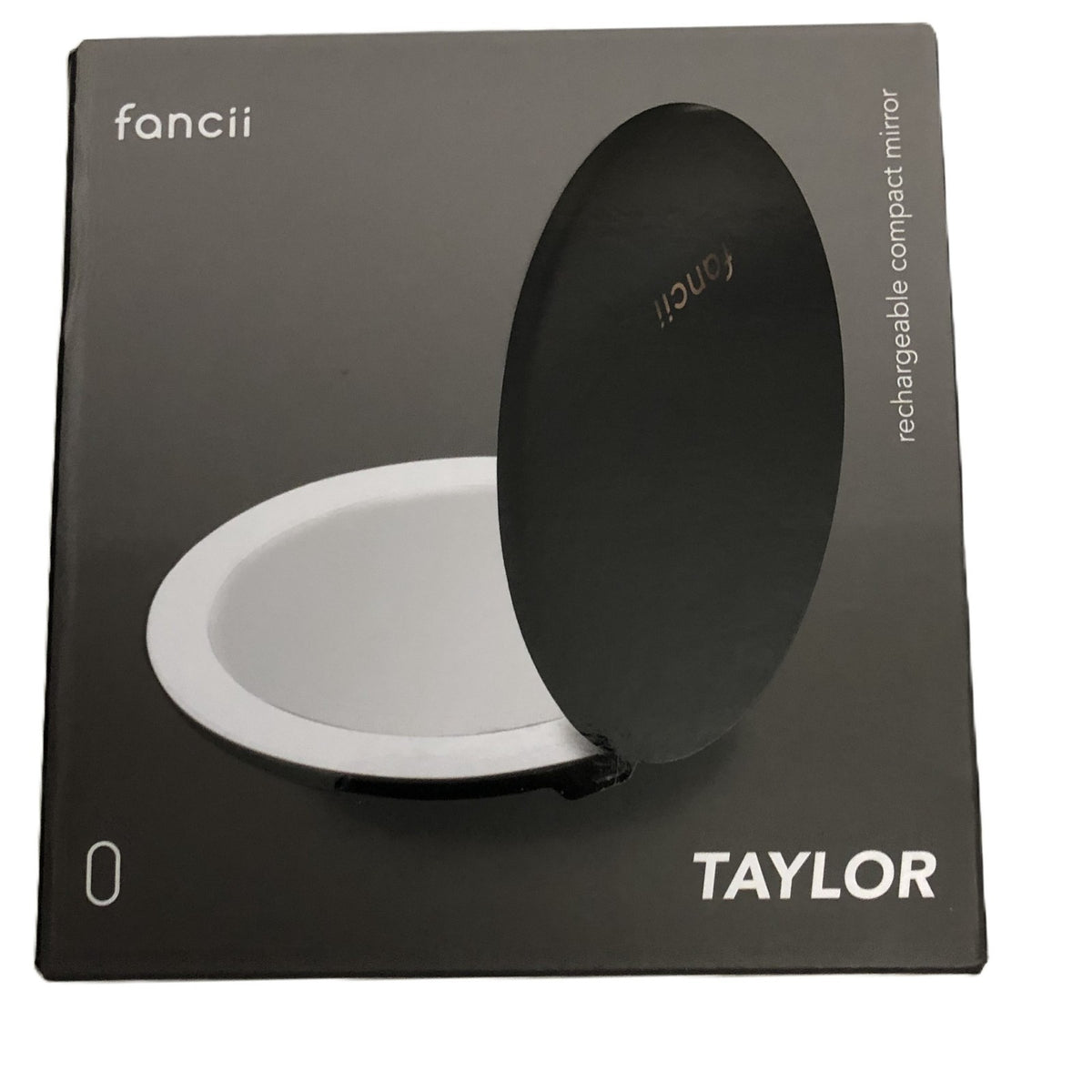 LED Lighted Compact Makeup Mirror with 10X Magnification - Rechargeable & Dimmable