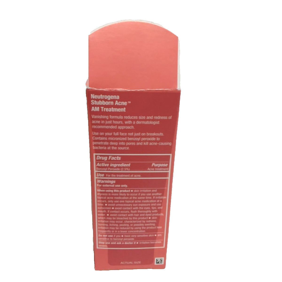Neutrogena Stubborn Acne AM Treatment 2.5% Micronized Benzoyl Peroxide