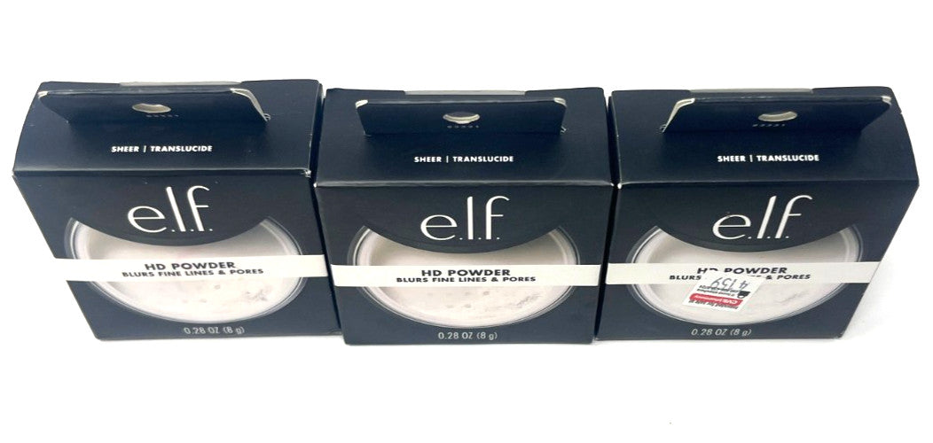 e.l.f. HD Face Powder Sheer 0.28 oz Pack of 3 Makeup Setting Powder