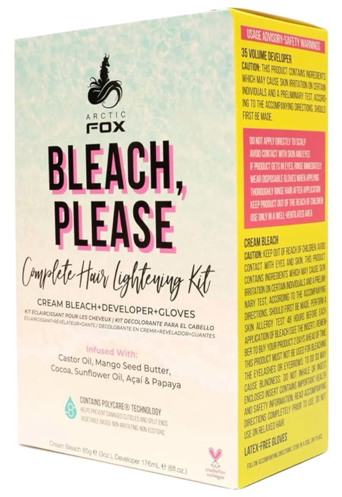 Hair Bleach & Developer Kit - 3 Pack Lightening