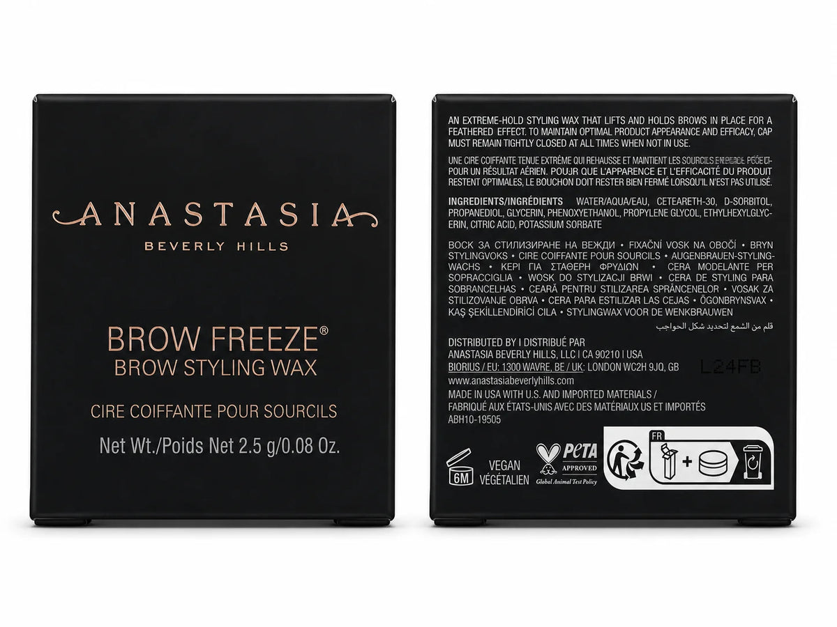 Mini Brow Freeze Sculpting Wax - Clear, Extreme Hold for Brows