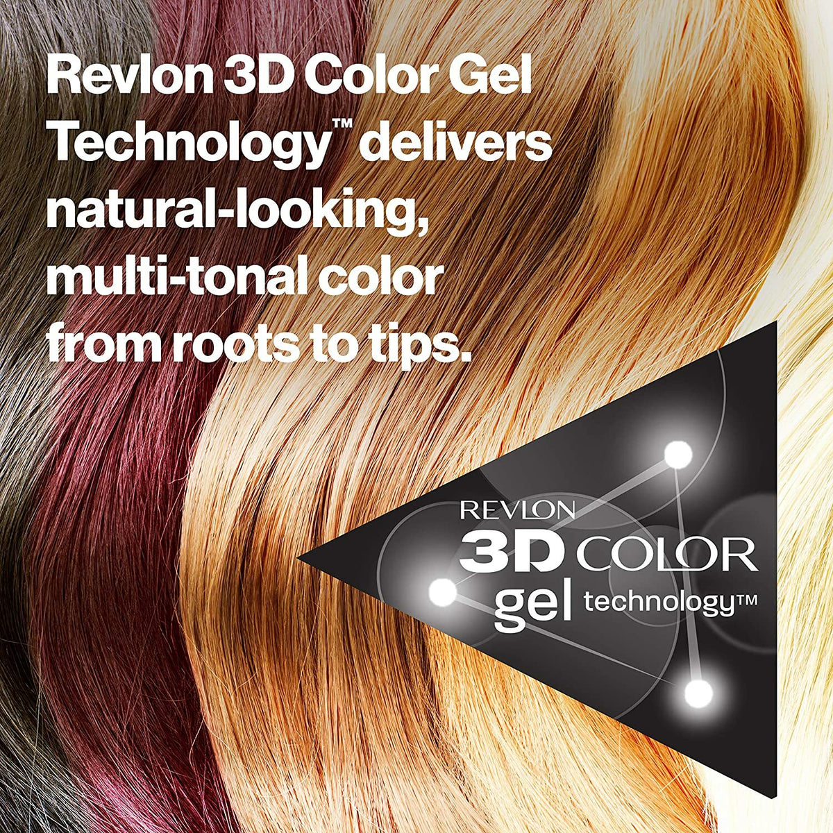 Revlon Colorsilk Beautiful Color Permanent Hair Dye 44 Medium Reddish Brown 6-Pack