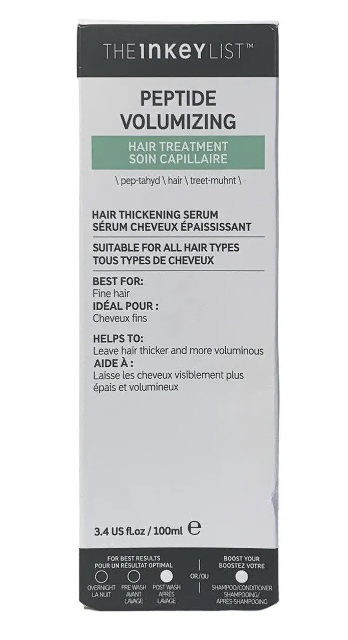 Peptide Volumizing Hair Serum for All Hair Types - 3.4oz Hair Thickening Treatment