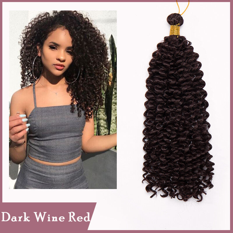 Deep Water Wave Braids Crochet Hair Extensions - Ombre & Curly Lengths