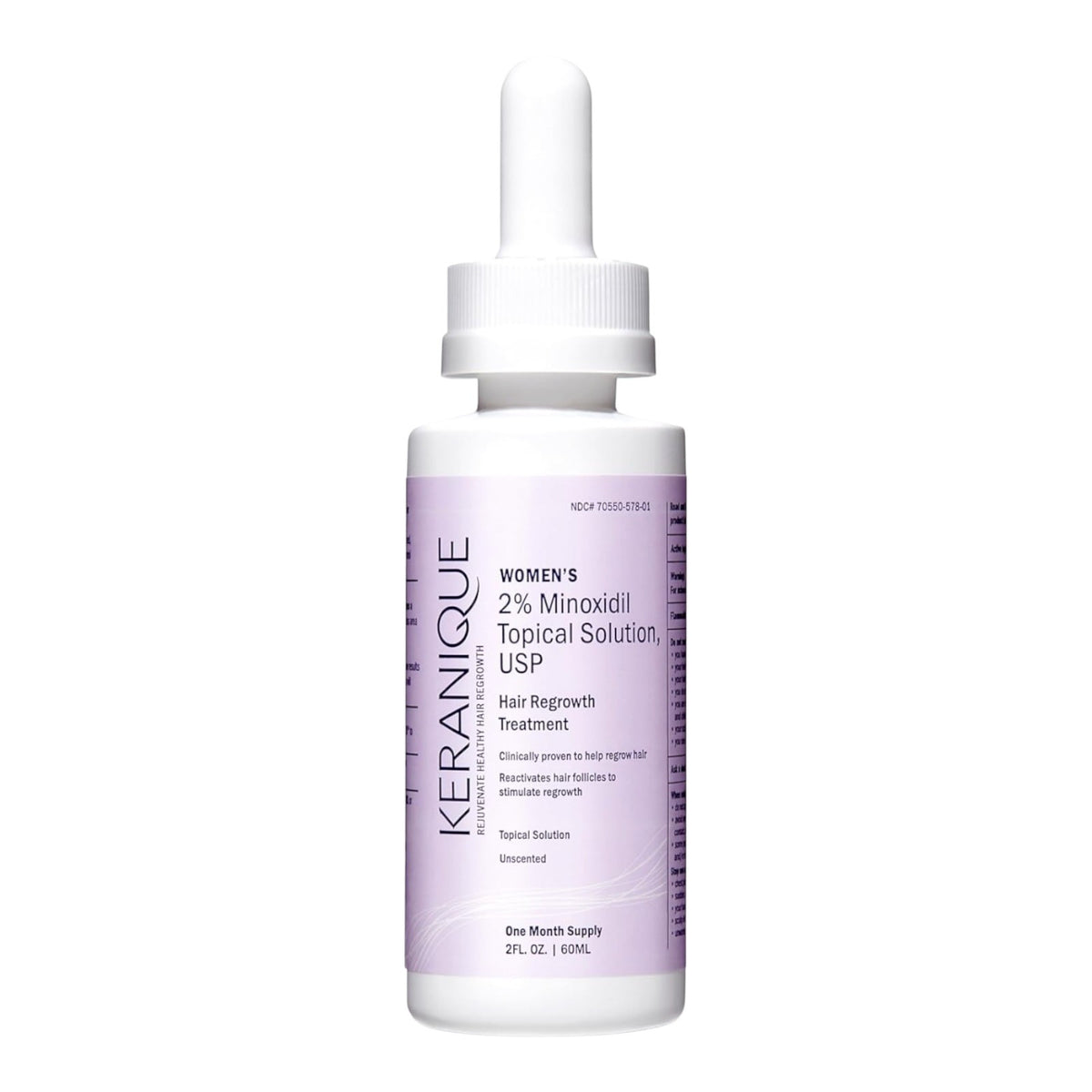 2% Minoxidil Hair Regrowth Treatment for Women - 2 oz Dropper