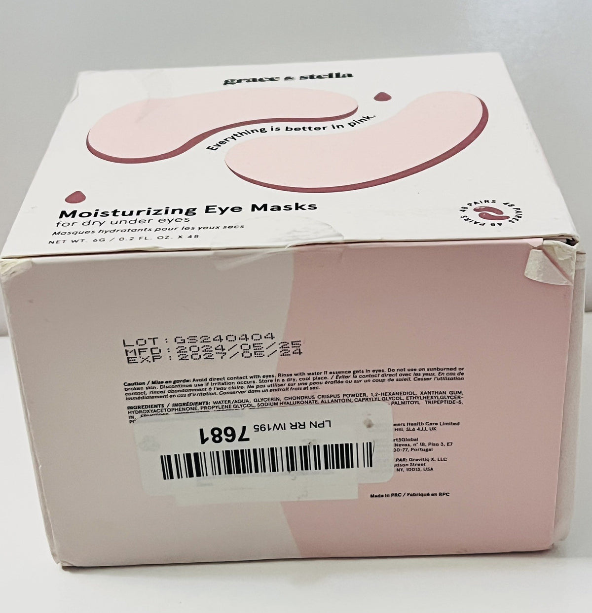 Moisturizing Eye Masks for Dry Under Eyes - 48 Pairs, Hydrating & Soothing