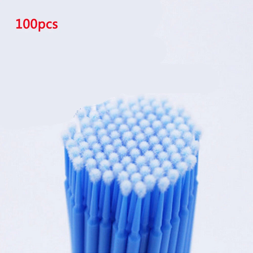 100Pcs 1.5mm Car Touch Up Paint Micro Brushes Auto Detailing Applicators