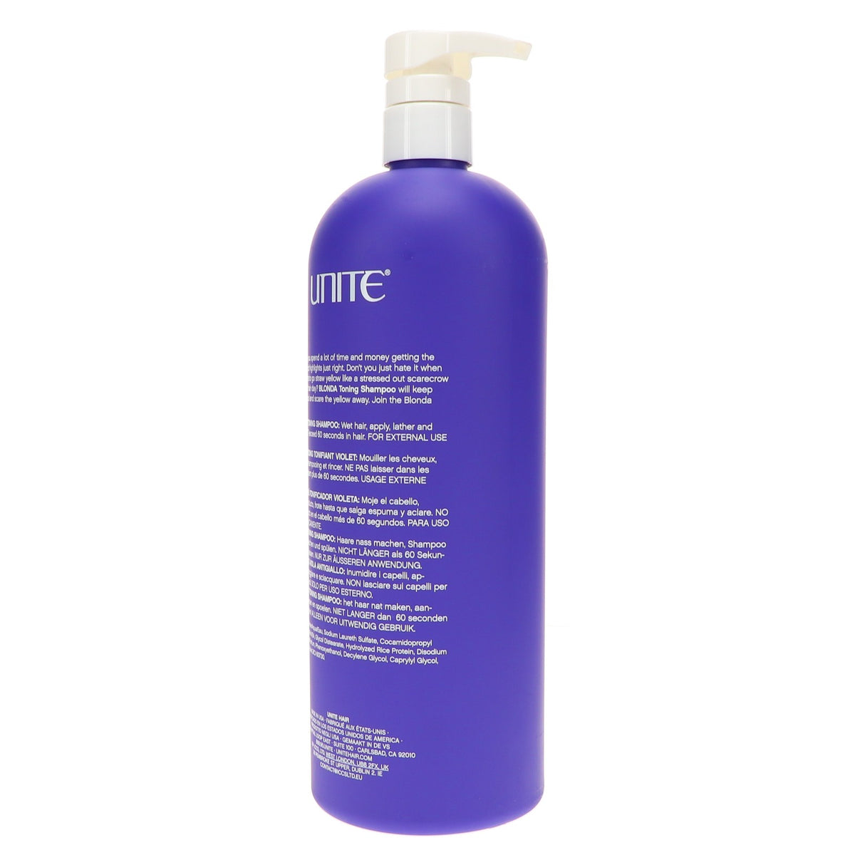 Blonde Toning Shampoo for Color-Treated Hair 33.8 oz - Moisturizing & Removes Brassiness
