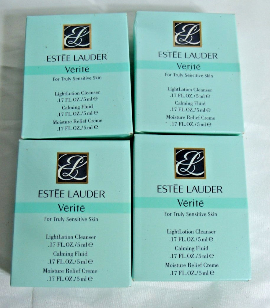 Estee Lauder Verite Sensitive Skin Skincare Lot of 4 - Cleansers & Moisturizers