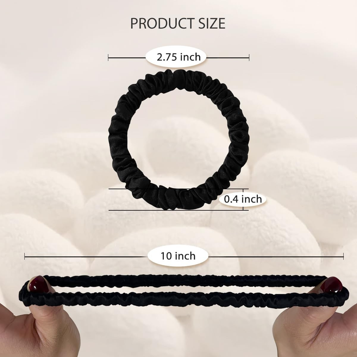 SEMRUE 22 Momme 100% Pure Mulberry Silk Scrunchies 1 Count (Pack of