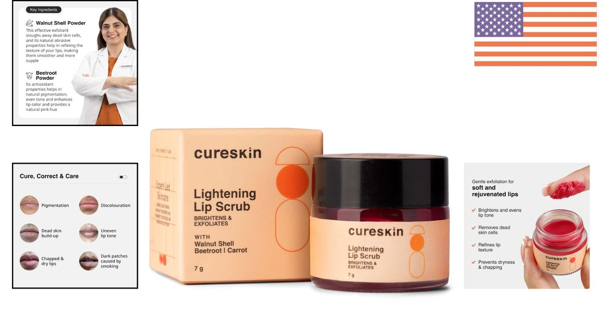 Deeply Nourishing Lip Scrub for Soft, Pink, Hydrated Lips - 0.25 oz