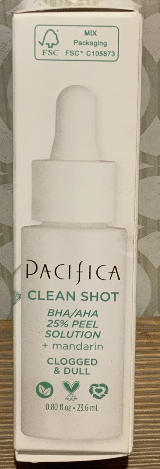 🍒 PACIFICA CLEAN SHOT BHA/AHA 25% PEEL SOLUTION CLOGGED & DULL
