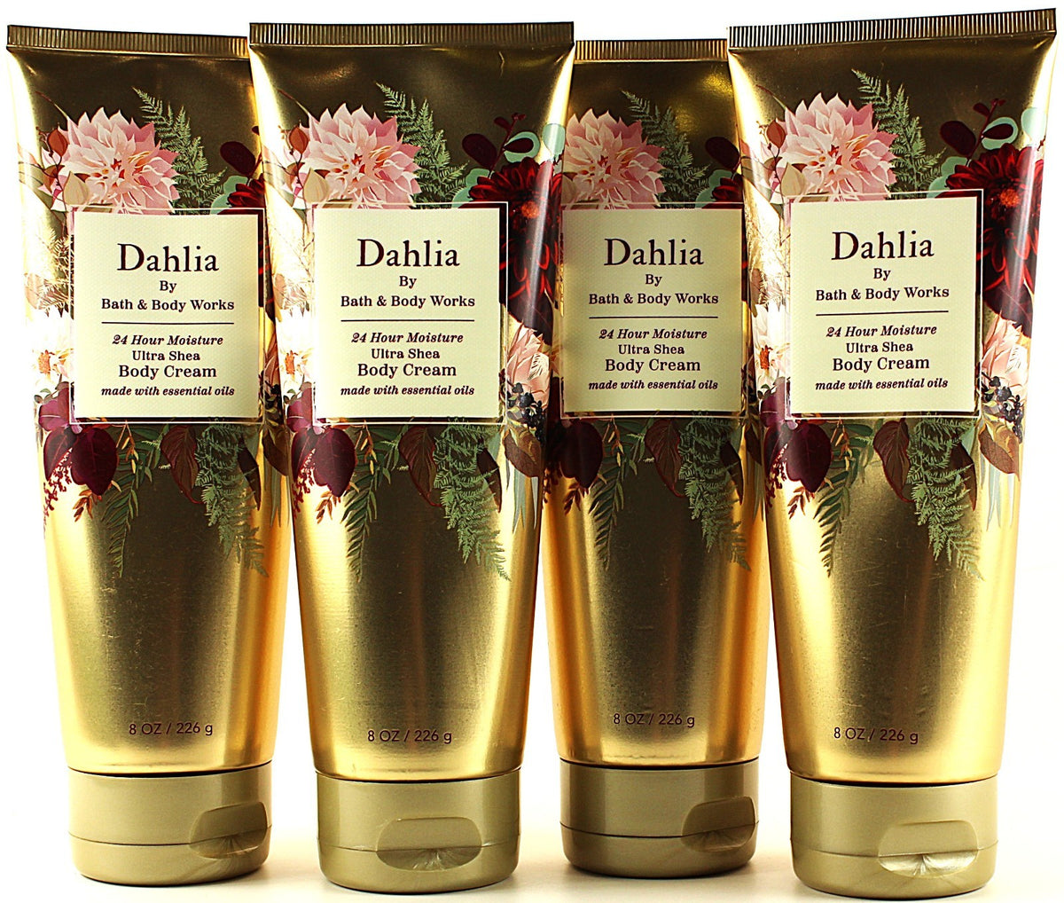Dahlia Body Cream Lotion Moisturizer 8oz - Pack of 4