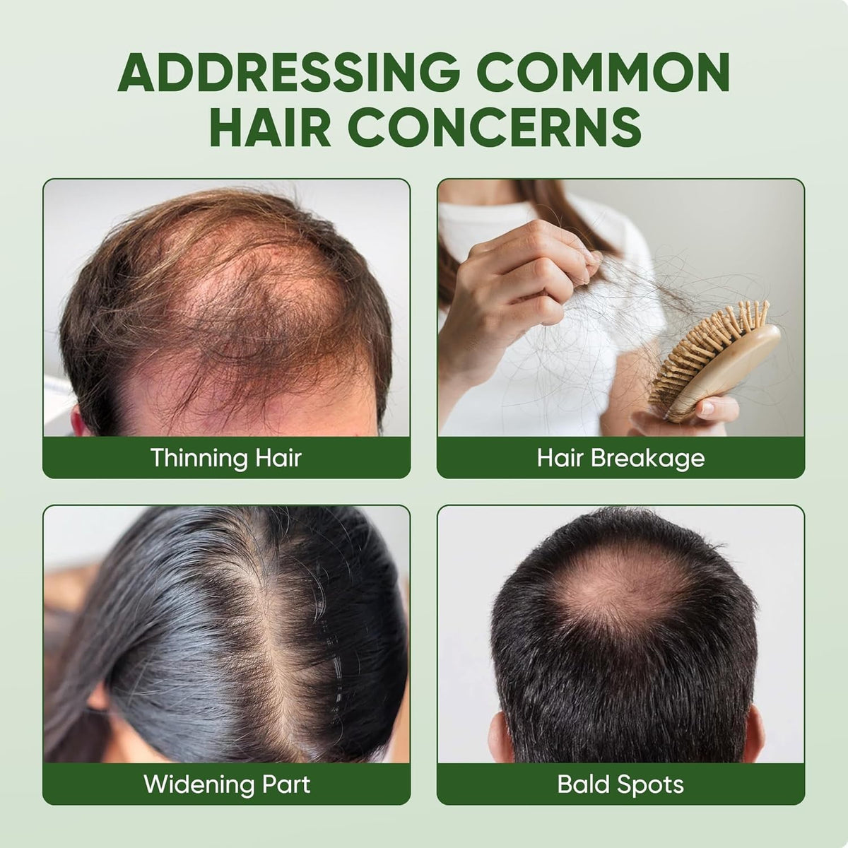 Natural Hair Growth Solution - Copper Peptide & Oils for Thicker 3.38
