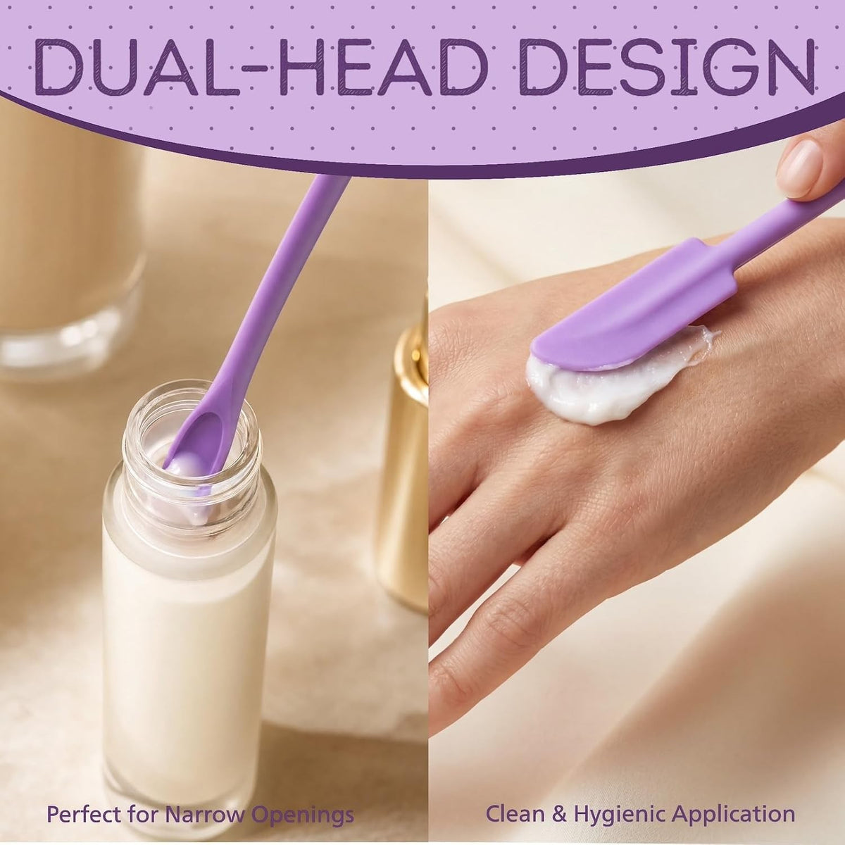 Silicone Makeup Spatula Set 3PCS - Cosmetic & Skincare Scraper Tools