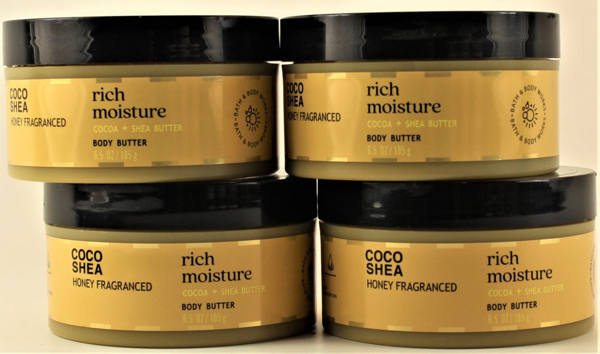 Coco Shea Body Butter 6.5oz - Honey Moisture - Pack of 4