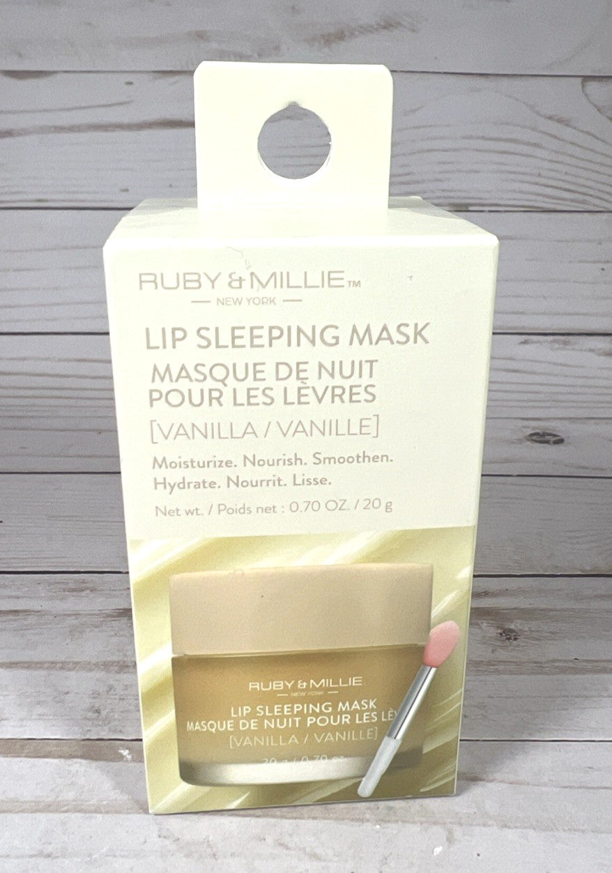Vanilla Lip Sleeping Mask with Spatula - Hydrating & Nourishing 0.7oz