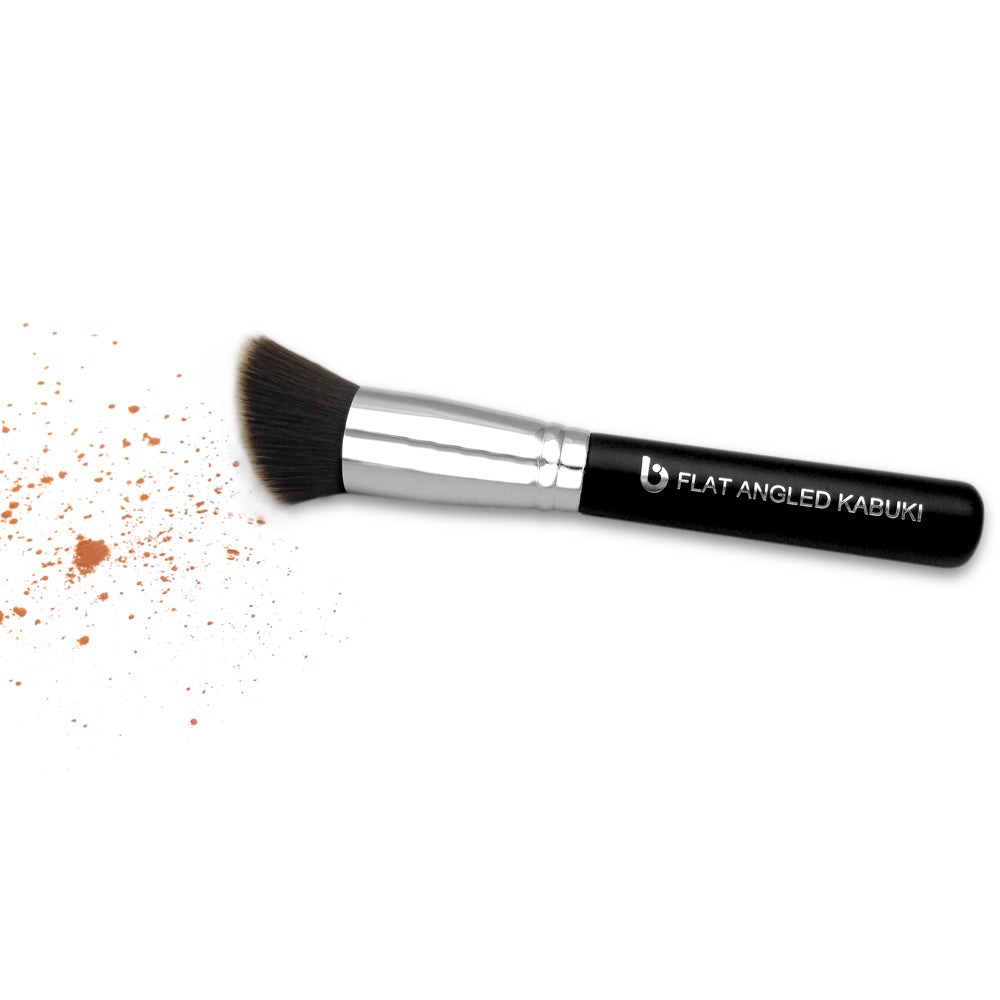 Flat Angled Kabuki Bronzer Makeup Brush - Blending & Contouring Tool