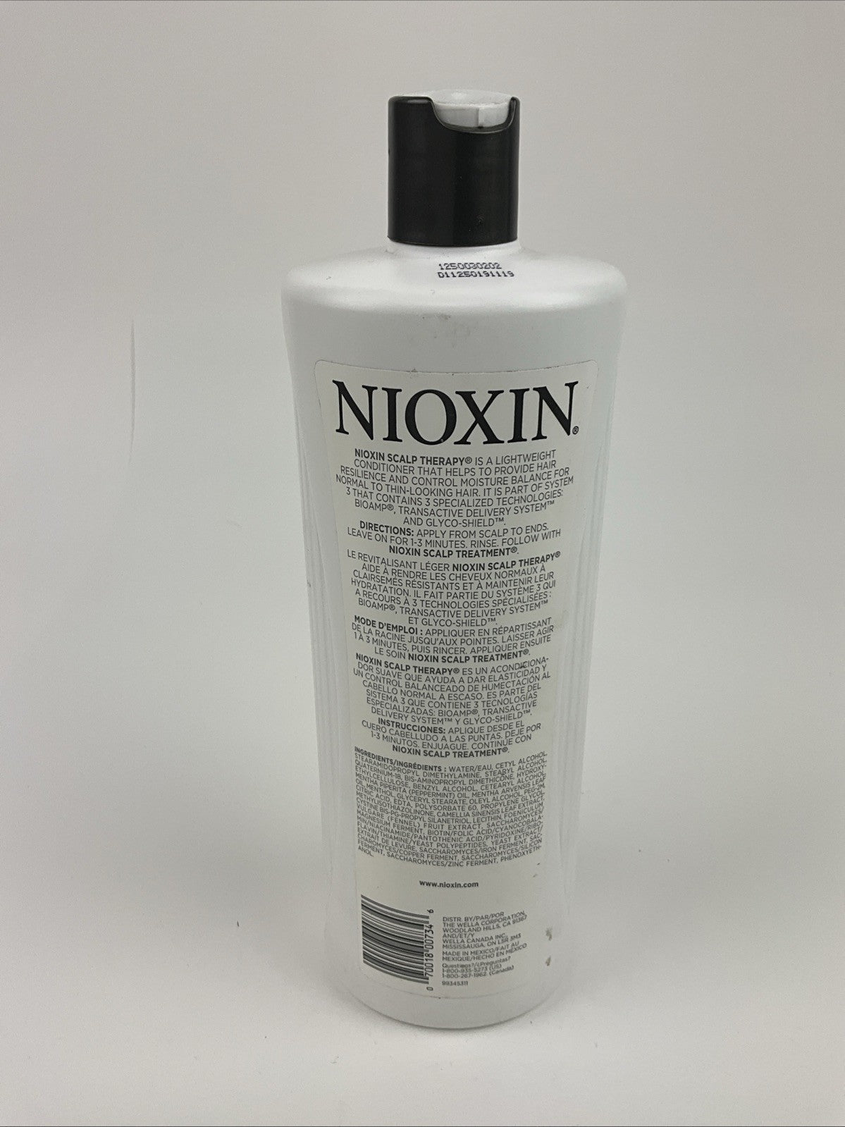 Nioxin Scalp Therapy Conditioner #3 Fine Hair Normal to Thn 33.8 Fl Oz