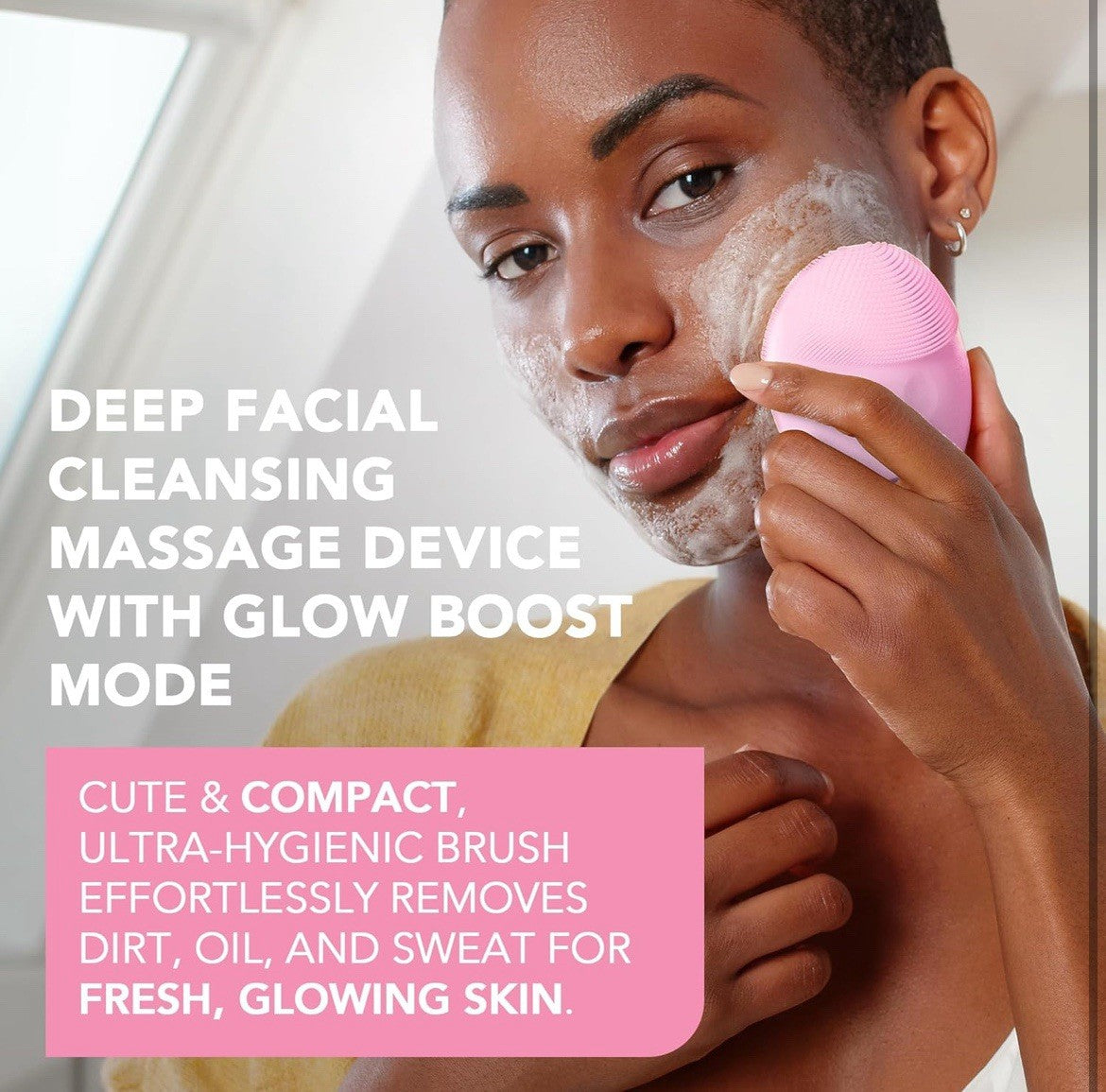 Foreo Luna Mini 3 Facial Cleansing Brush, Balm & Cleanser Set (Pink)