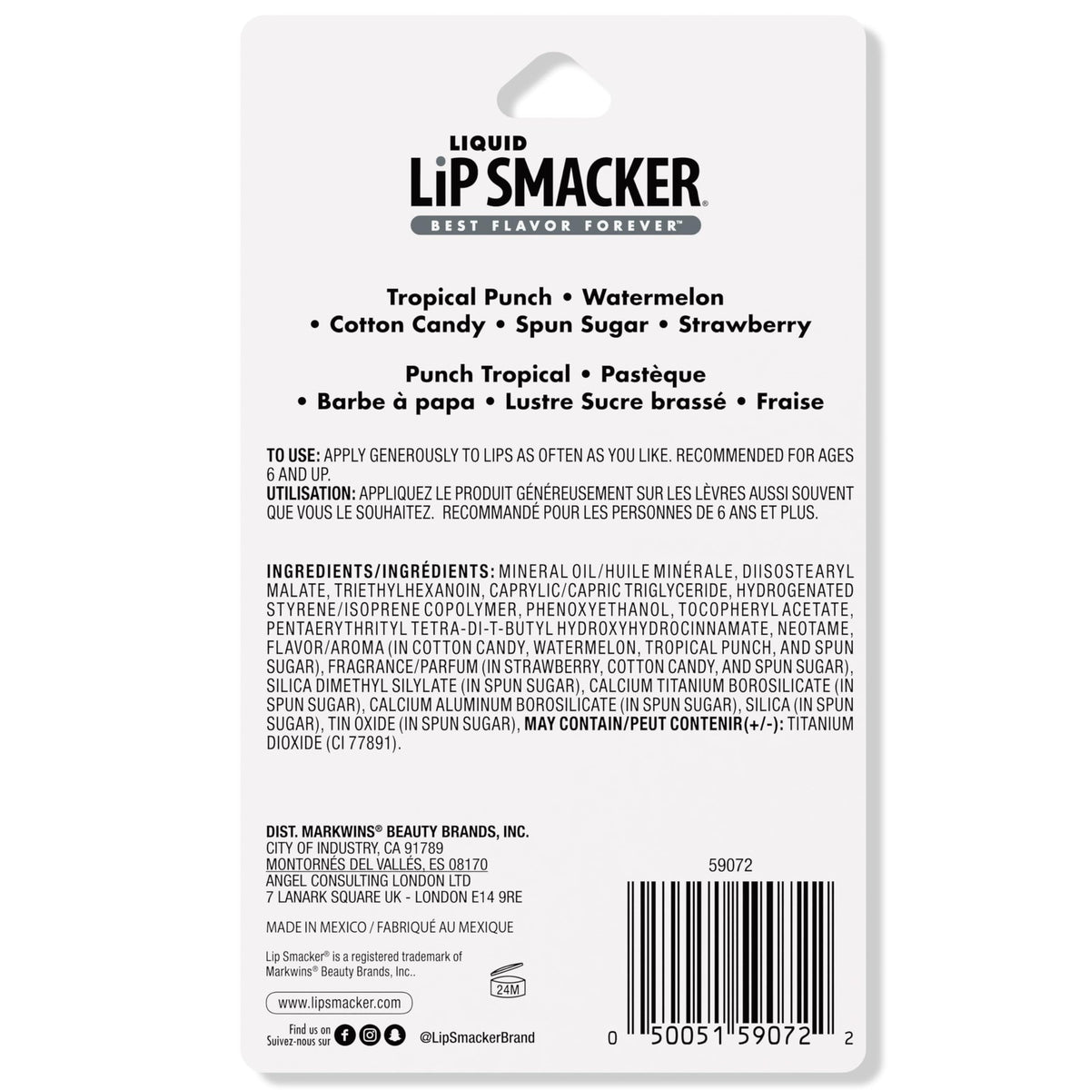 Lip Smacker Liquid Gloss Friendship Pack – 5 Lip Glosses Variety Set