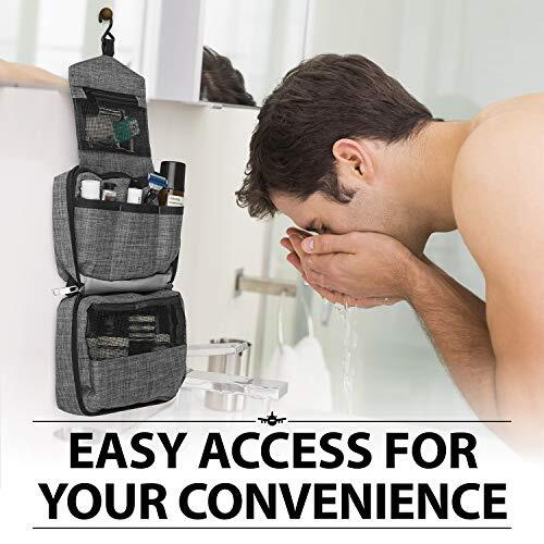Travel Toiletry Bag - Waterproof Bathroom Organizer for Men & Women