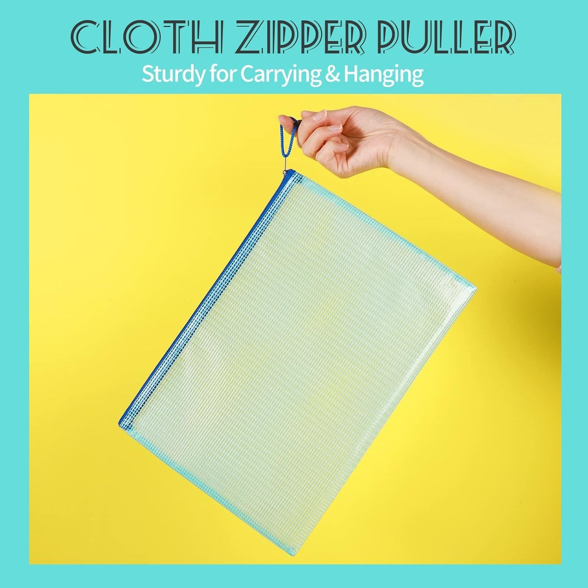 Mesh Zipper Pouches Set of 4 for Organizing Travel & Storage