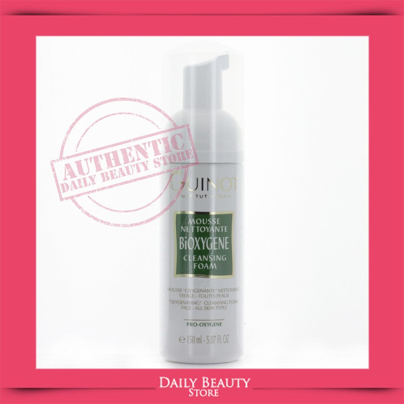 Guinot Bioxygene Cleansing Foam 150ml – Oxygenating Facial Cleanser, Paraben & Soap Free