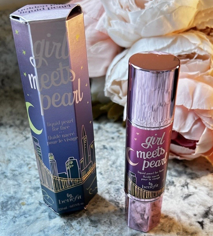 Liquid Pearl Face Highlighter - Golden Pink Face Makeup for Radiance