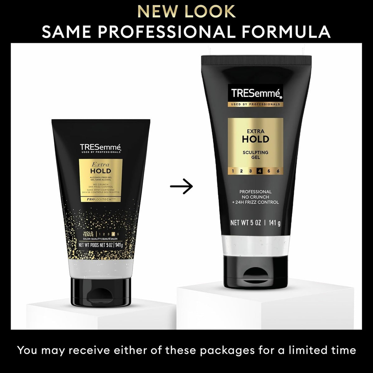 Alcohol-Free Extra Hold Hair Gel 5 oz Unscented - Strong Styling & Frizz Control