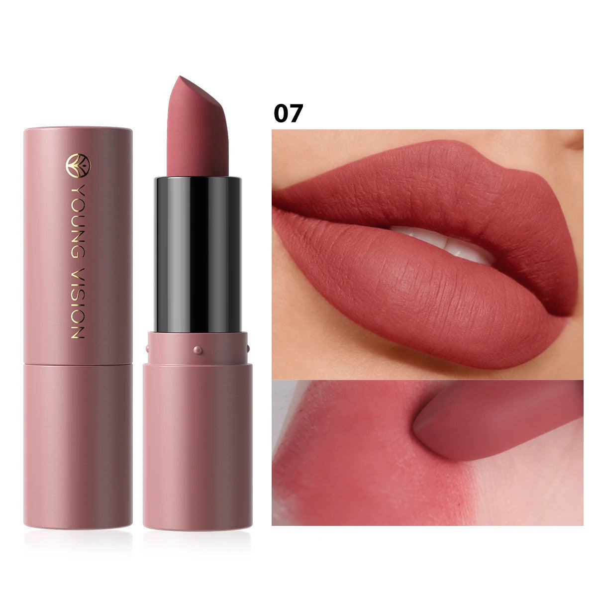 8 Color Velvet Matte Lipstick - Water-Resistant, Fade-Proof Lip Makeup
