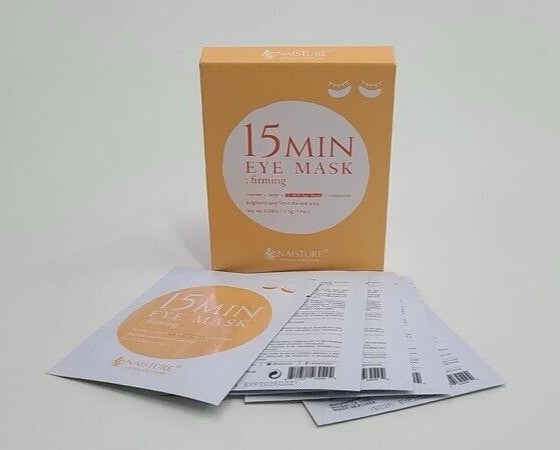 Moisturizing Eye Mask Set - Firming Brightening 15-Minute Patches, 5 Pairs