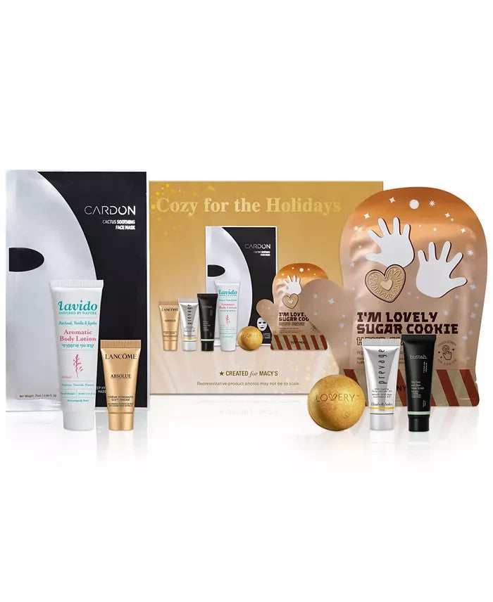 Holiday Skincare Gift Set - 7-Piece Cozy Spa & Beauty Collection