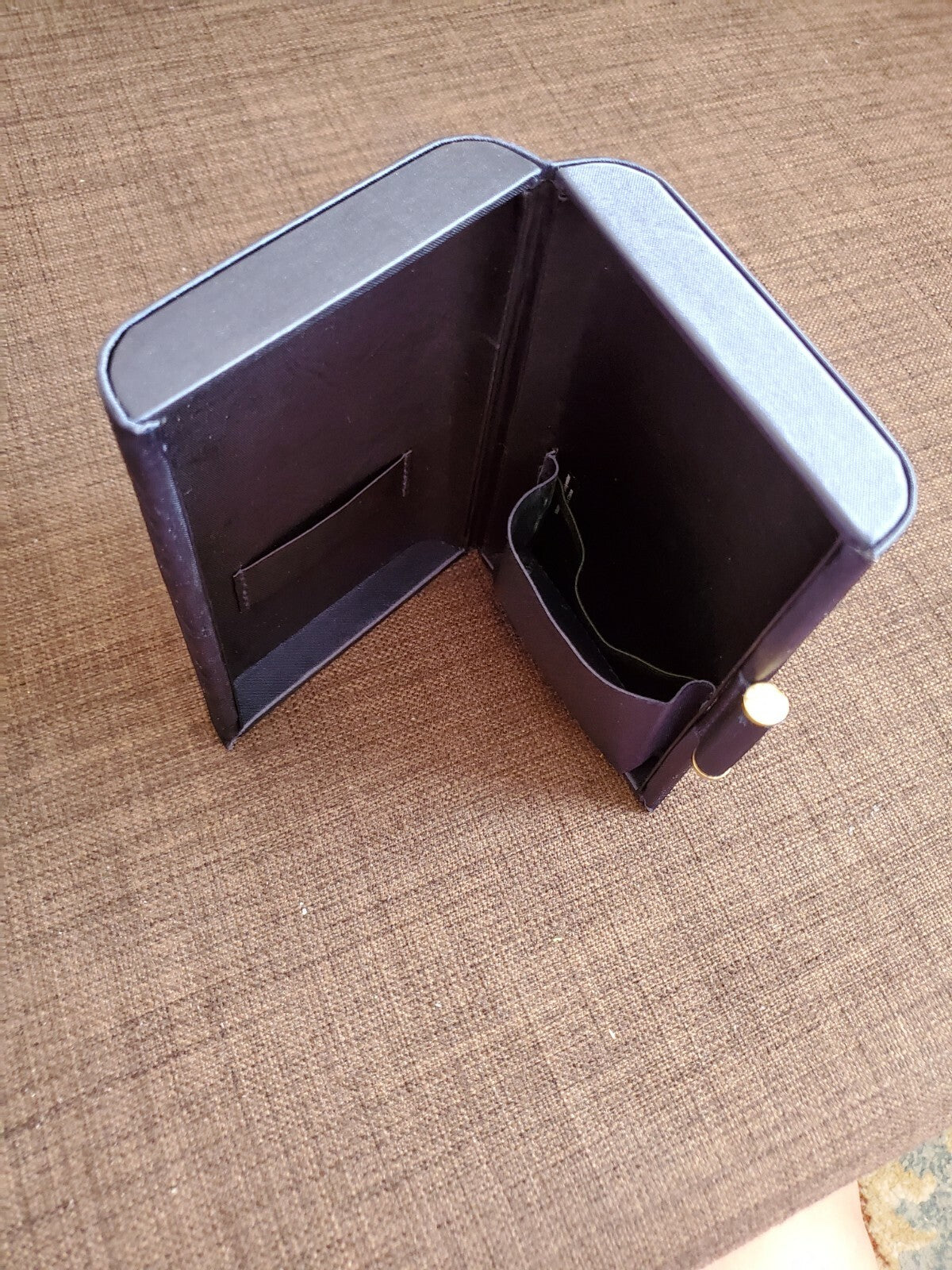Small Rectangle Cosmetic Bag - Blue Travel Makeup Organizer