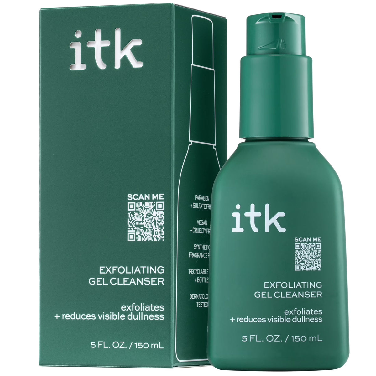 Exfoliating Gel Facial Cleanser - 5 oz Face Wash for Daily Skincare