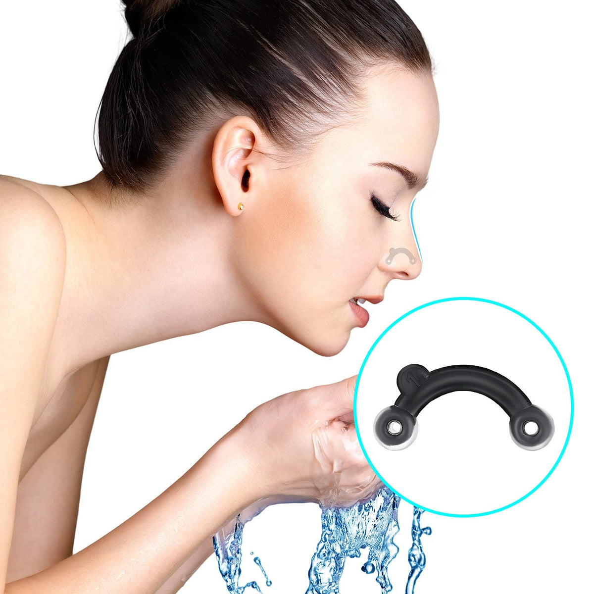 Nose Up Lifting Shaping Clips Set - 6 Reusable Silicone Beauty Tools