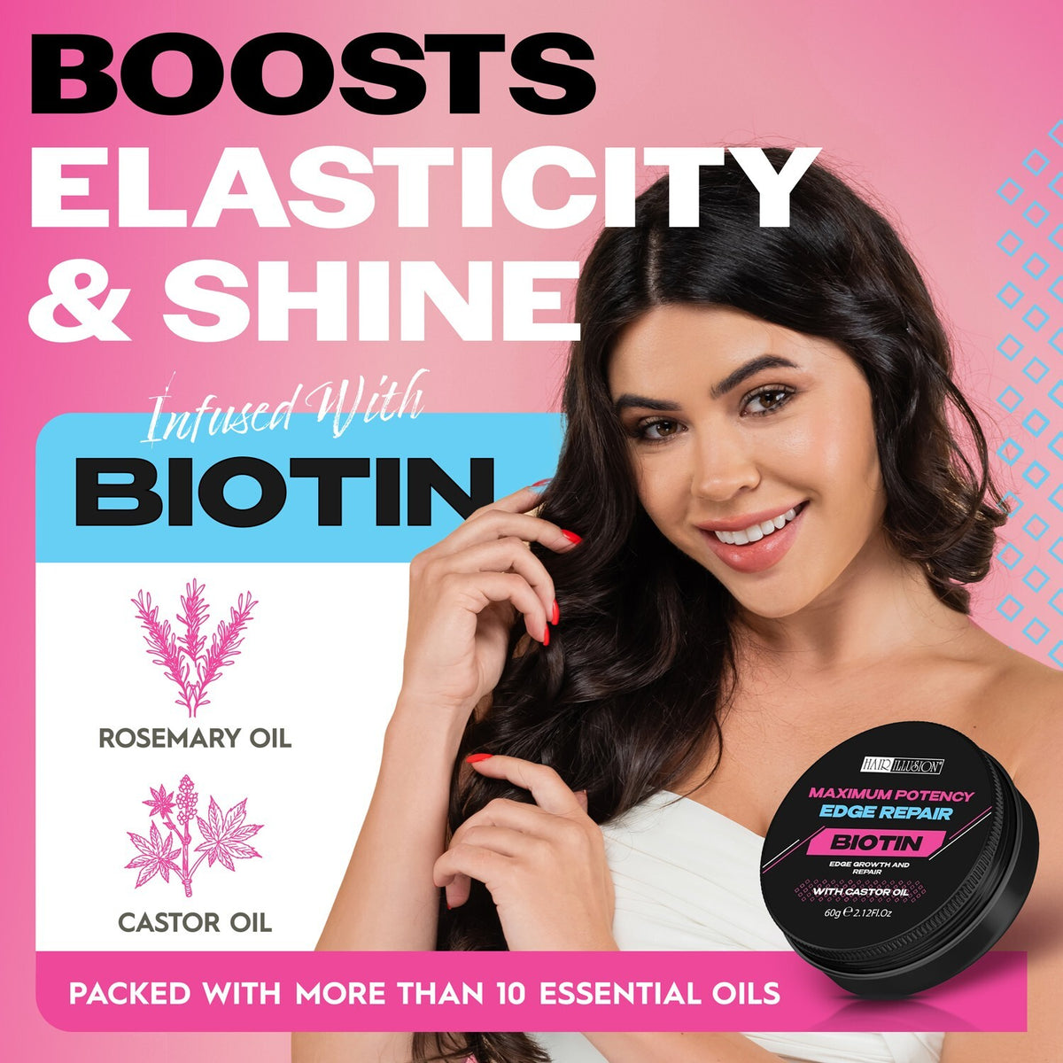 Edge Repair Balm with Biotin & Castor Oil