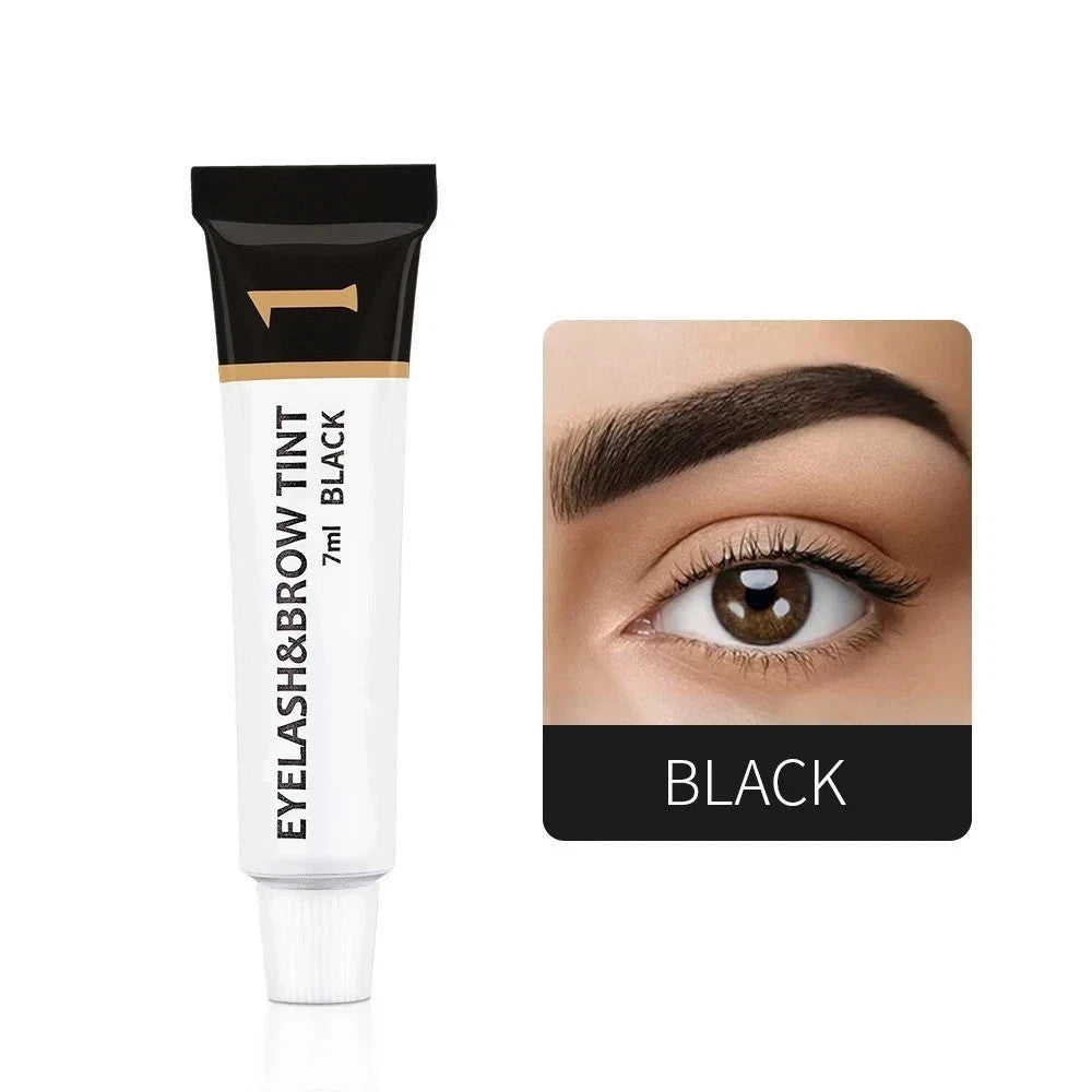 Waterproof Long Lasting Eyelash & Eyebrow Tint Kit - Permanent Color Gel