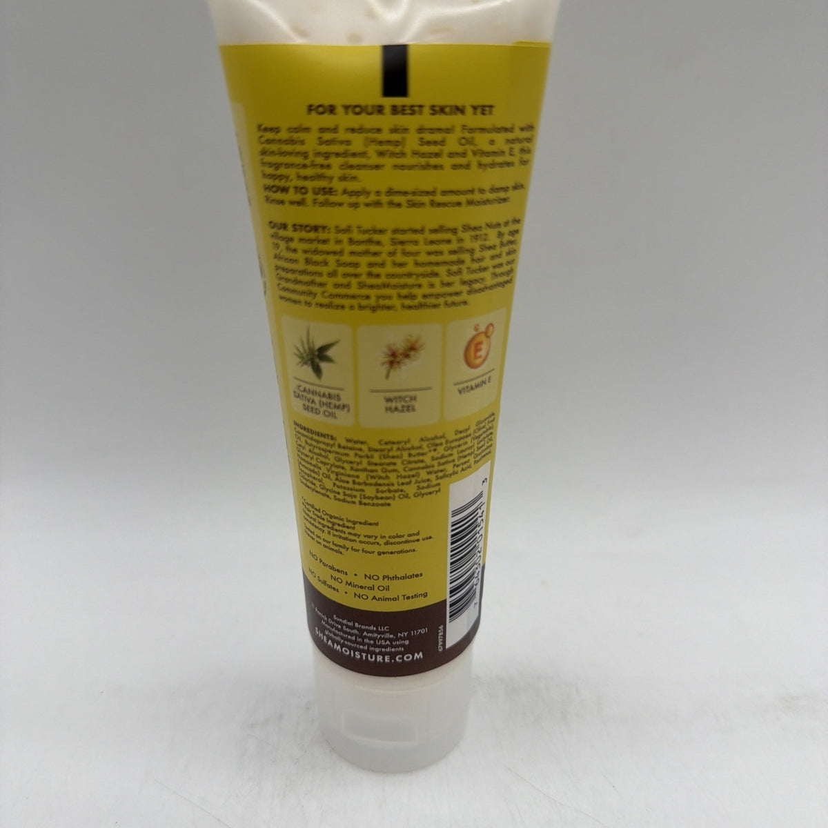 SheaMoisture Cannabis & Witch Hazel Skin Rescue Cream Cleanser 4oz 2 Pack