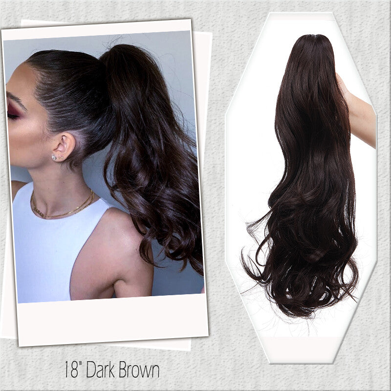 Fake Ponytail Clip-In Hair Extension Thick Natural Look 14 Inches