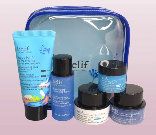 Hydration & Skincare Rescue Kit - 4-Piece Set with Cream, Toner, Mask, Cleanser