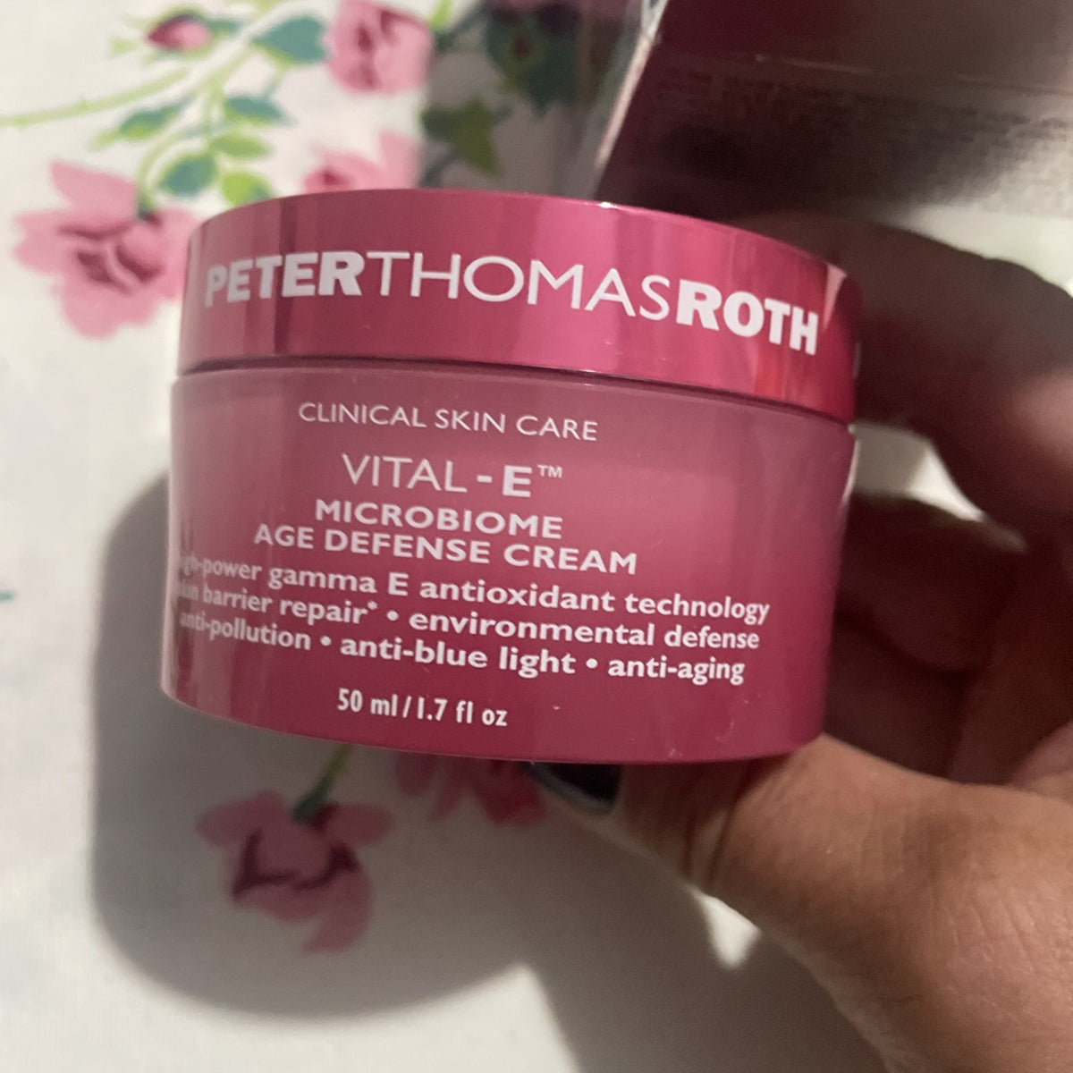 Peter Thomas Roth Vital-E Microbiome Age Defense Cream 1.7oz - Skin Rejuvenation & Anti-Aging