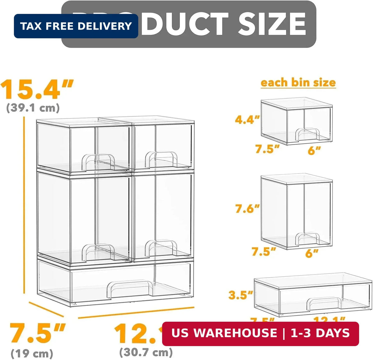 Baby Bottle Storage Organizer Set - Clear Acrylic Countertop & Cabinet Shelves