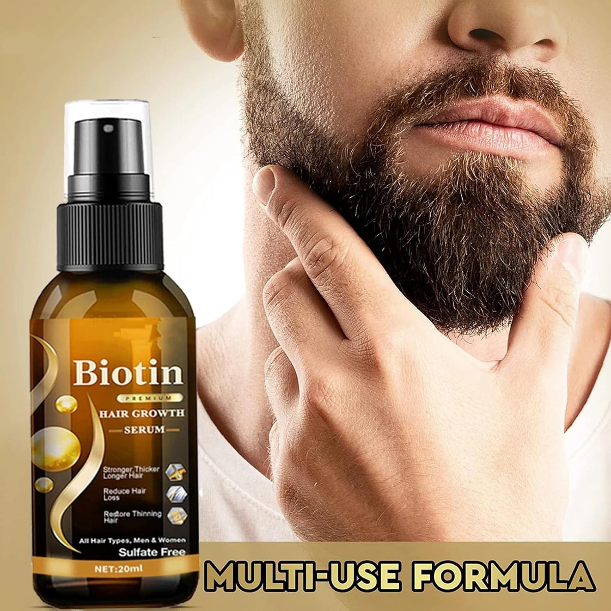 Biotin Hair Growth Serum, Spray, Ginseng Root Extract, Ginger